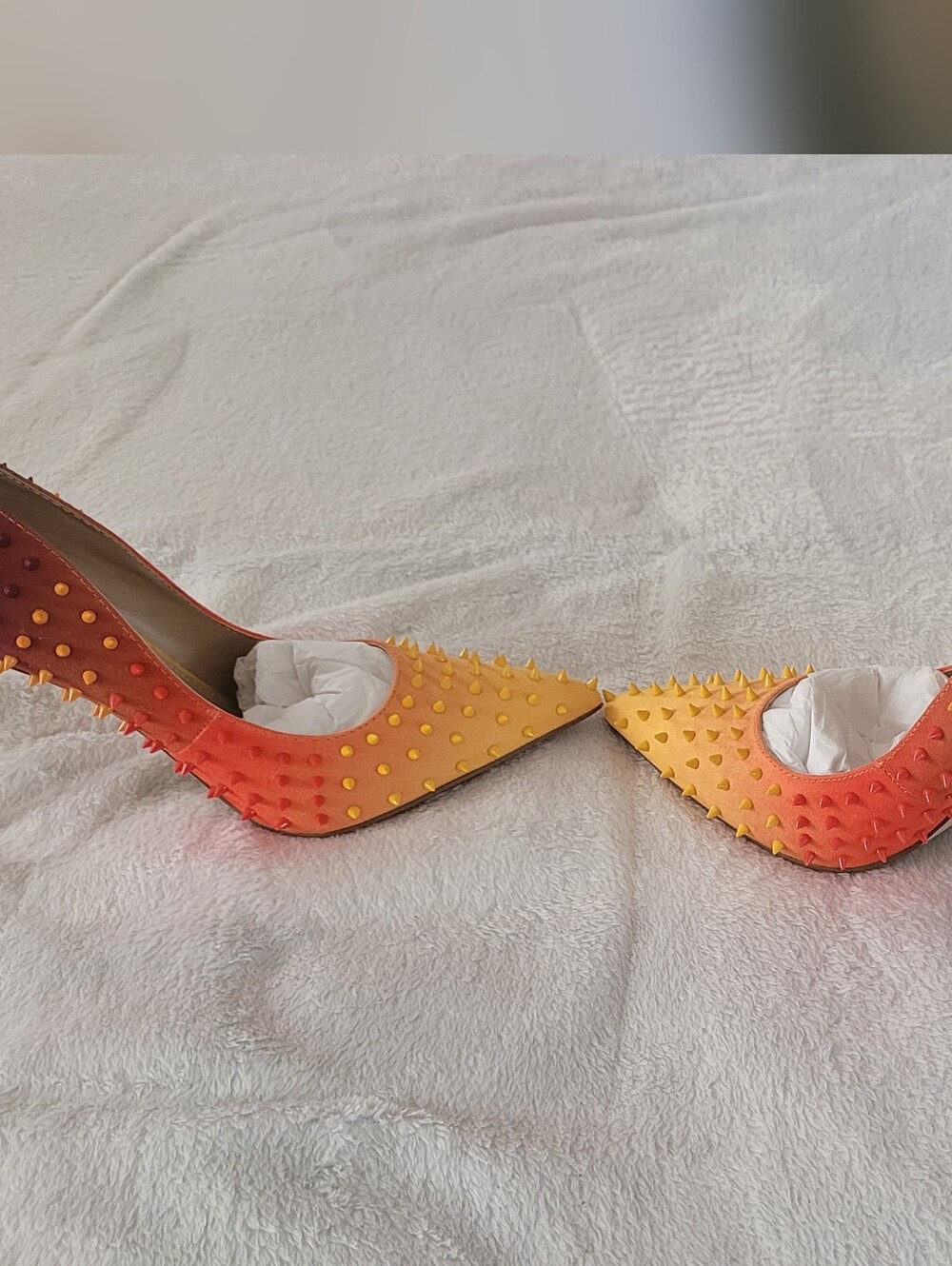 Steve Madden Orange Multi Heels - Picture 4 of 12